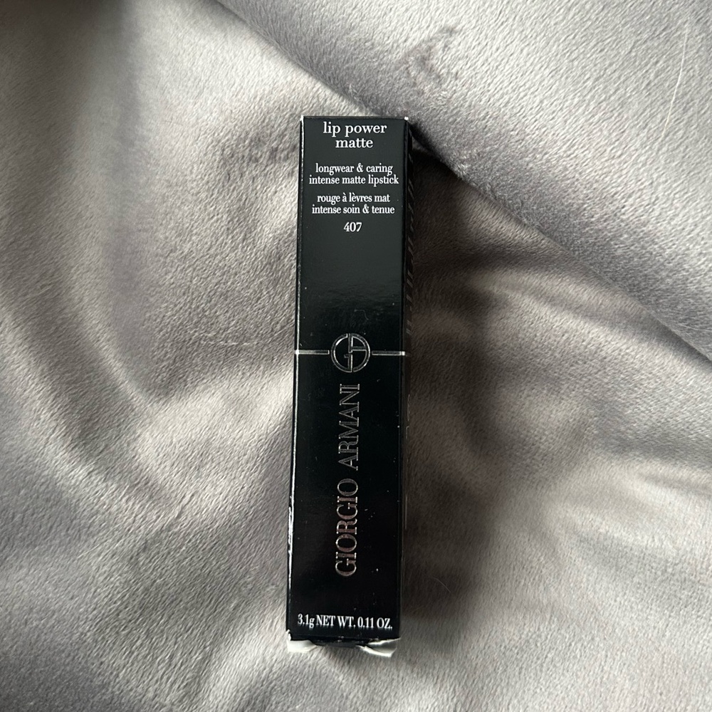 New Giorgio Armani lip power matte shade 407 passionate red lipstick
